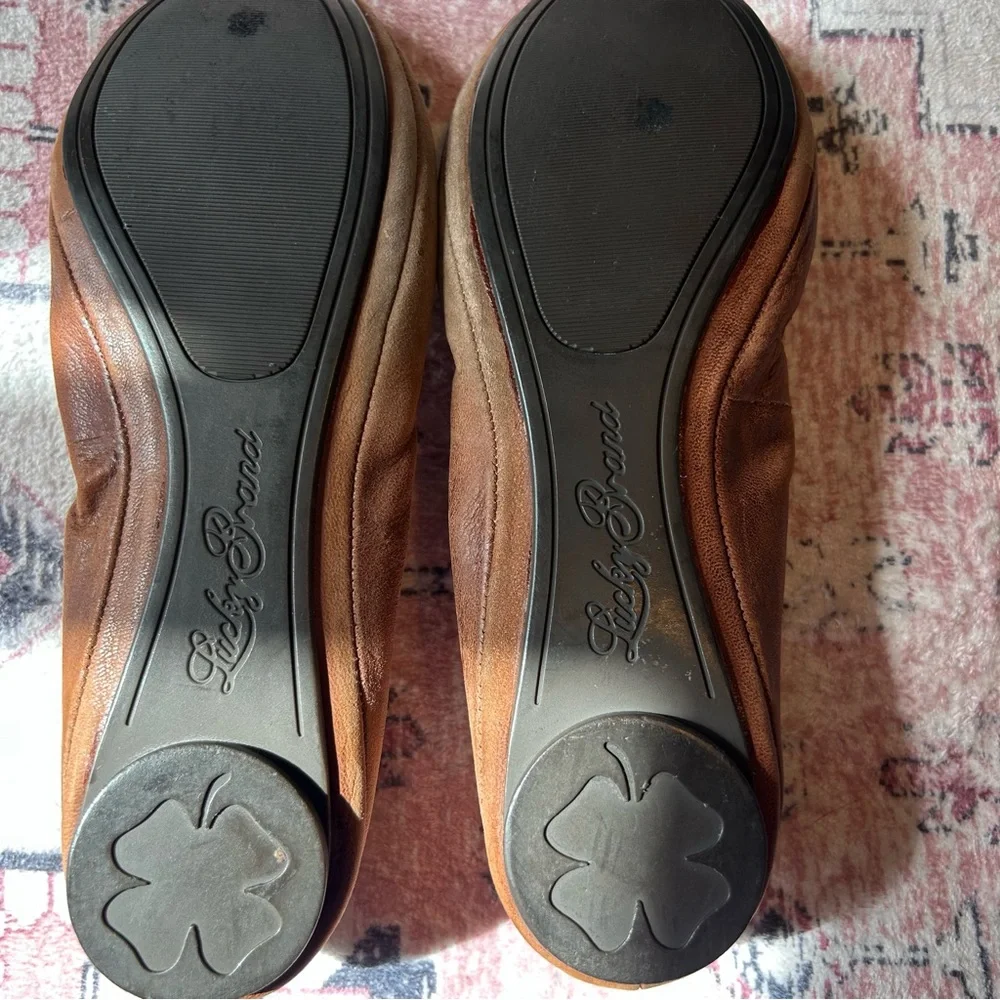 Lucky Brand Brown Leather Flats - Picture 6 of 8